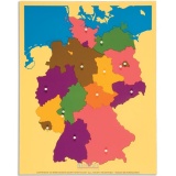 Carte puzzle de l'Allemagne