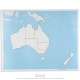 Carte de contrôle muette de l'Australie - océanie