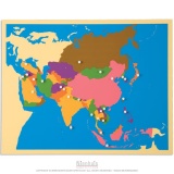 Puzzlekarte Asien