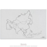 Carte des états de l'Asie x50