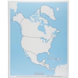 North America Control Map: Unlabeled