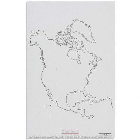 Silhouette d'Amérique du Nord x50