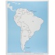 Carte de contrôle d'Amérique du Sud en anglais