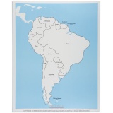 South America Control Map: Labeled