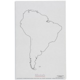 Silhouette d'Amérique du Sud x50
