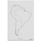 Carte des états d'Amérique du Sud x50