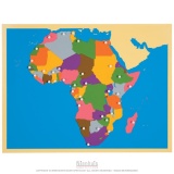 Carte puzzle de l'Afrique
