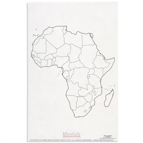 Carte des états de l'Afrique x50