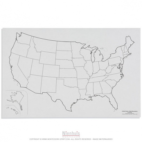Carte des états des Etats-Unis x50