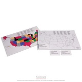 Carte colorée des Etats-Unis