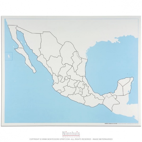 Mexiko Kontrollkarte, unbeschriftet
