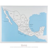 Mexico Control Map: Labeled