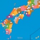 Carte puzzle du Japon