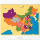 Carte puzzle de la Chine
