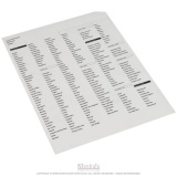 Cabinet Of The World Parts: Set Of Name Stickers