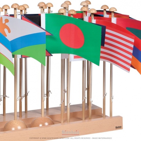 Présentoir des drapeaux Asie