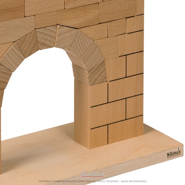 Arche romane en bois Montessori - Matériel Montessori - jeux