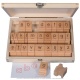 Rubber Stamp Set: Alphabet Letters - Outline