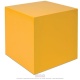 One Yellow Cube: (27 x 27 x 27 cm)