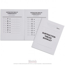 Subtraction Tables Booklet: 1