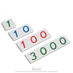 Plastic Number Cards: Small, 1-3000