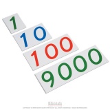 Plastic Number Cards: Large, 1-9000