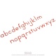 Small Movable Alphabet: International Print - Red
