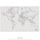 Carte politique du monde avec lacs x50