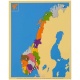 Carte puzzle Norvège