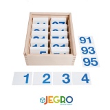 Number cards magnetic up to 100