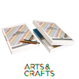 Boite carton 288 crayons forme hexagonale - Pointe 3.7 mm - 12 couleurs assorties