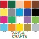 Papier craft A4 - 120 gr - pack 180 feuilles - 17 couleurs assorties + blanc