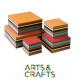 Pack 480 feuilles carrées - papier craft 120 gr - 12 couleurs assorties
