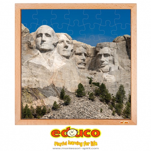 USA puzzle - Mount rushmore (49 pieces)
