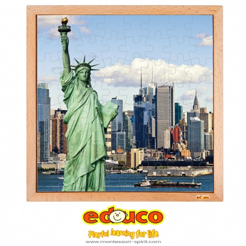 USA puzzle - Statue of liberty (64 pieces)