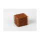 Cube de 8 en perles de verre individuelles : marron