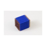 Cube de 9 en perles de verre individuelles : bleu foncé