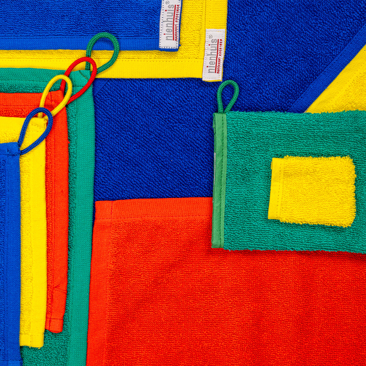 Lot 4 serviettes vertes