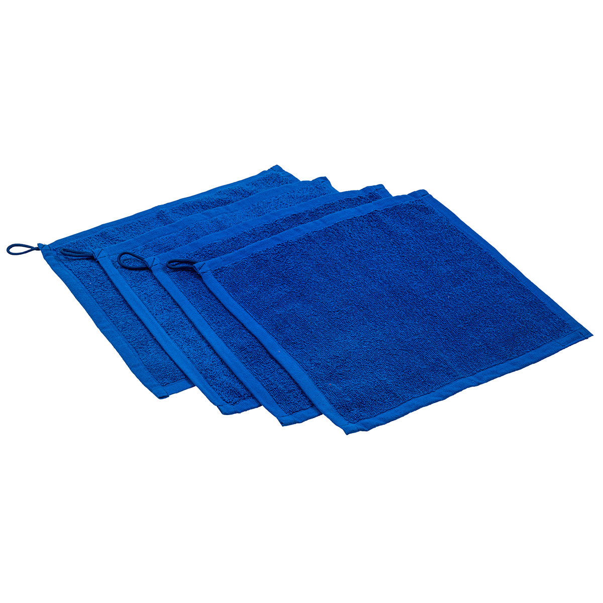 Lot 4 serviettes bleues