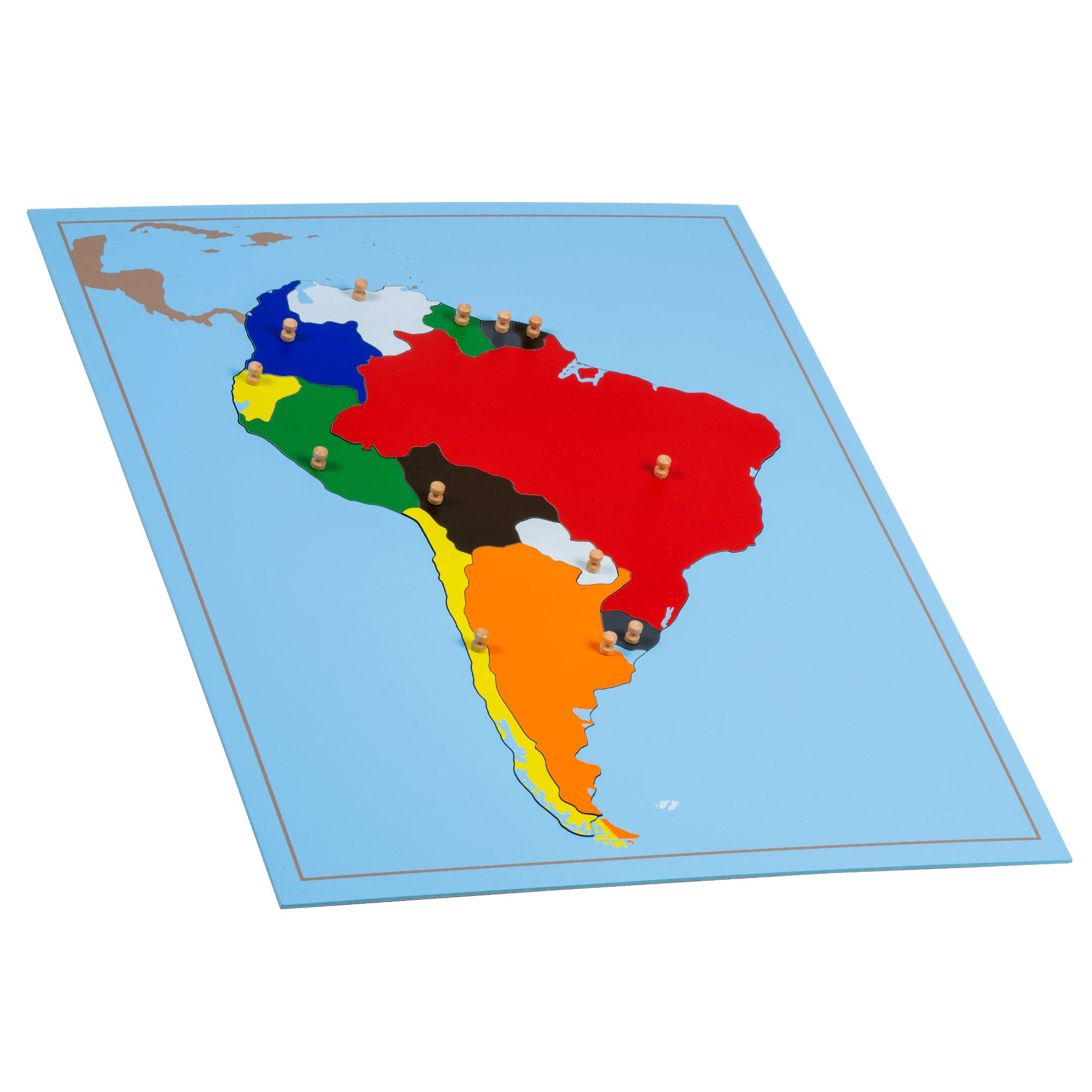 Carte puzzle Amérique du Sud