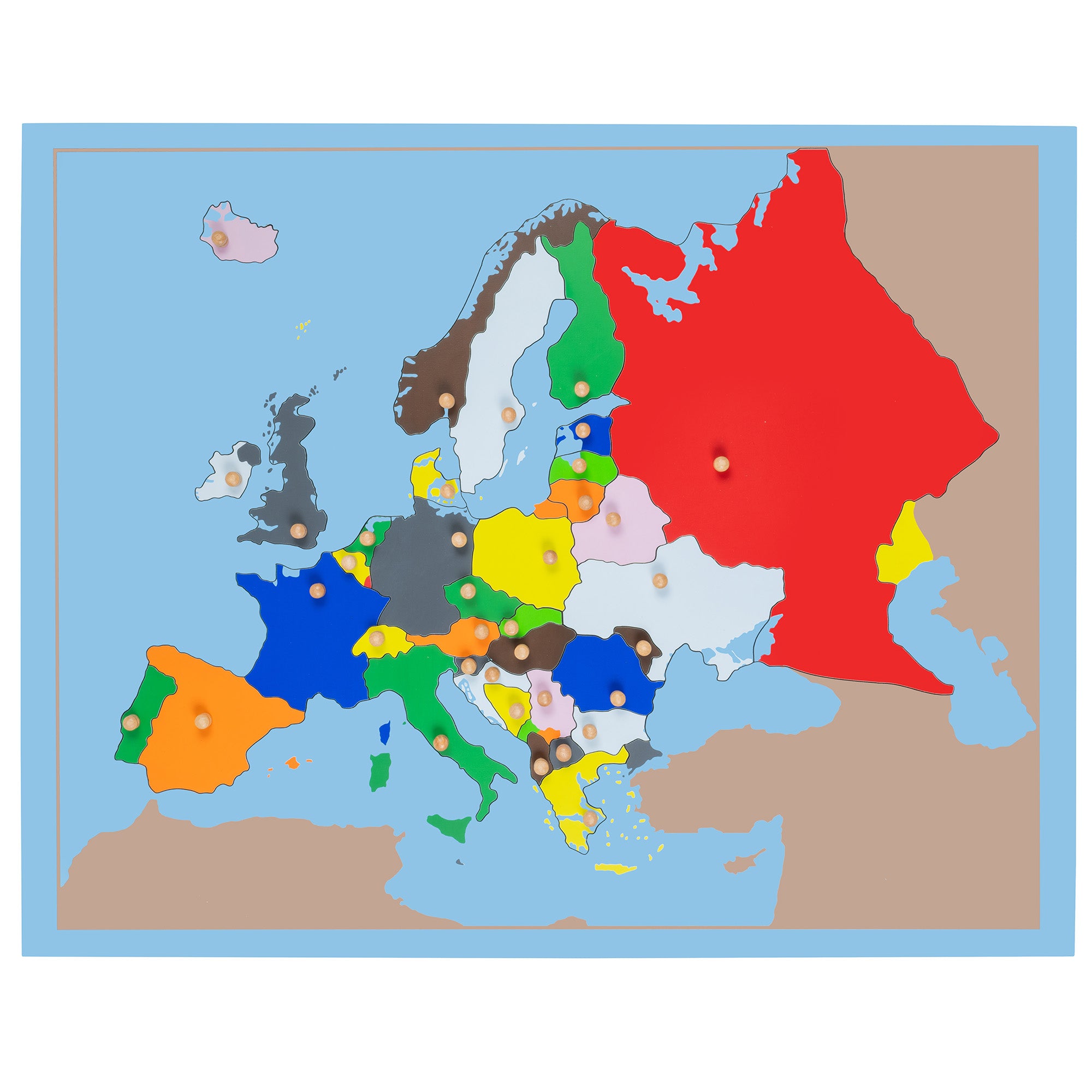 Carte puzzle Europe