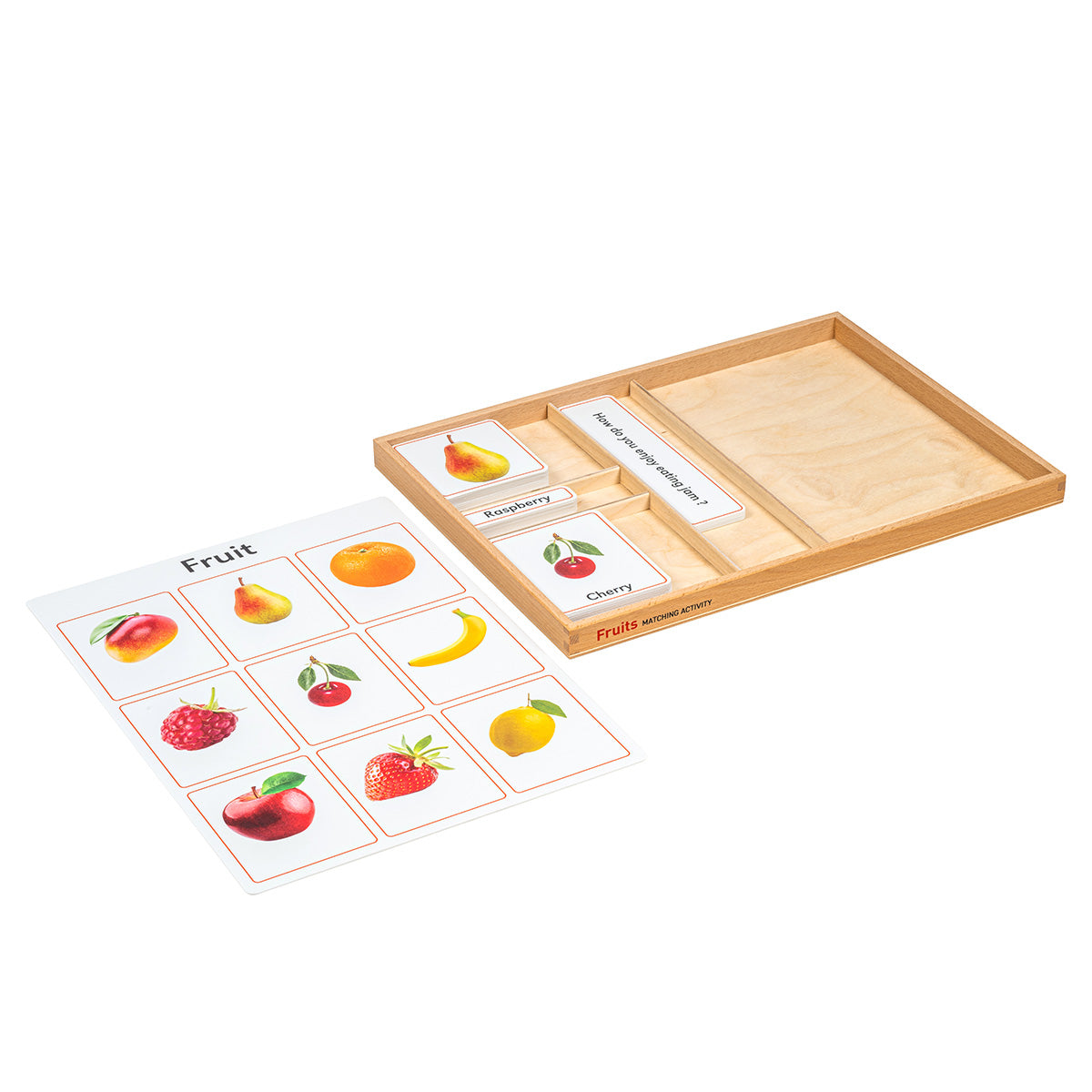 Jeu d'association : Fruits (anglais)