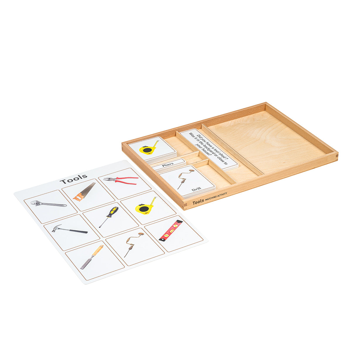 Jeu d'association : Outils (anglais)