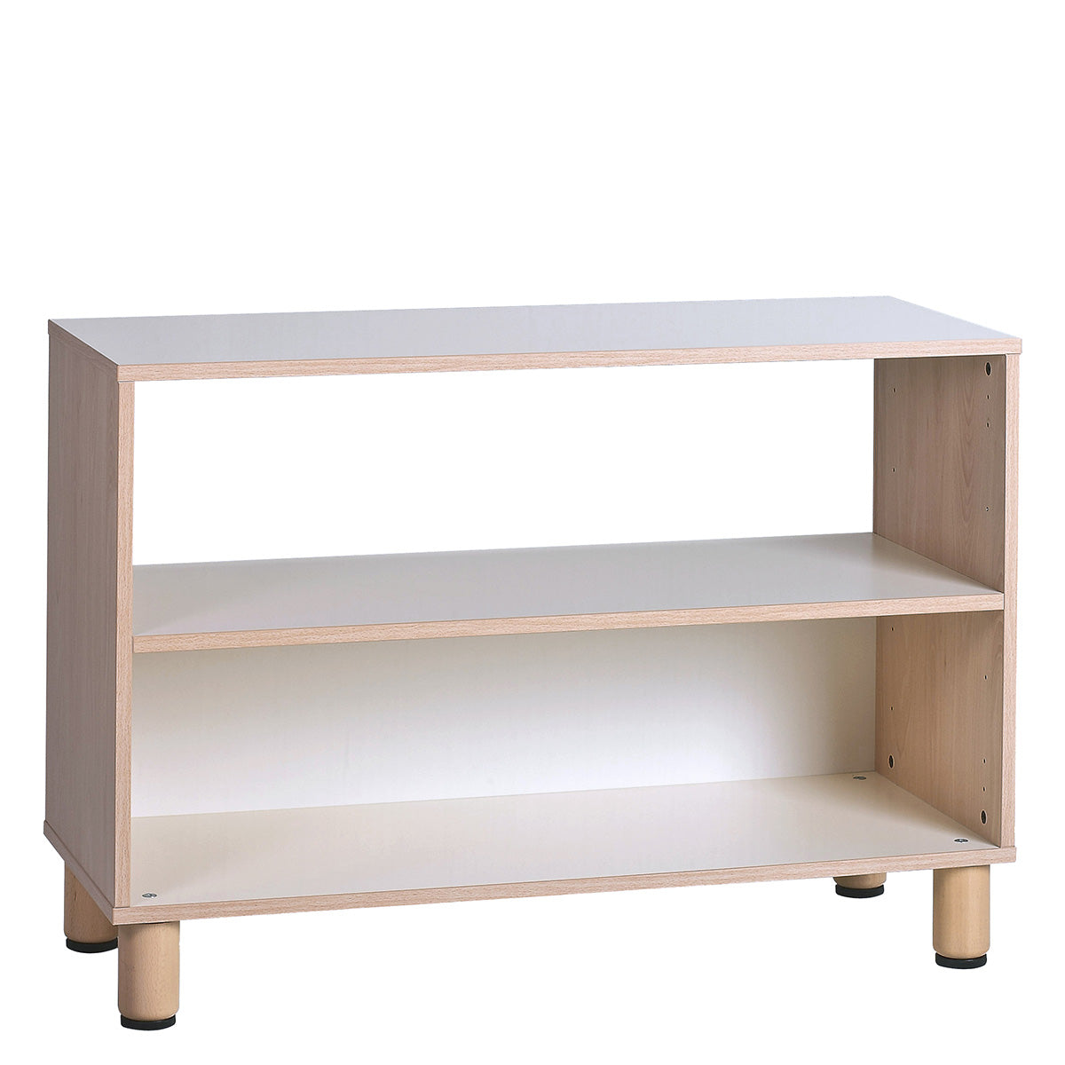 Étagère à 2 niveaux 105 cm avec demi-fonds