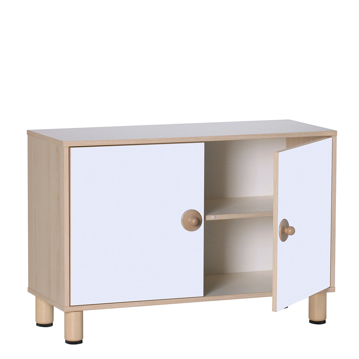 Armoire à 2 niveaux 105 cm avec portes
