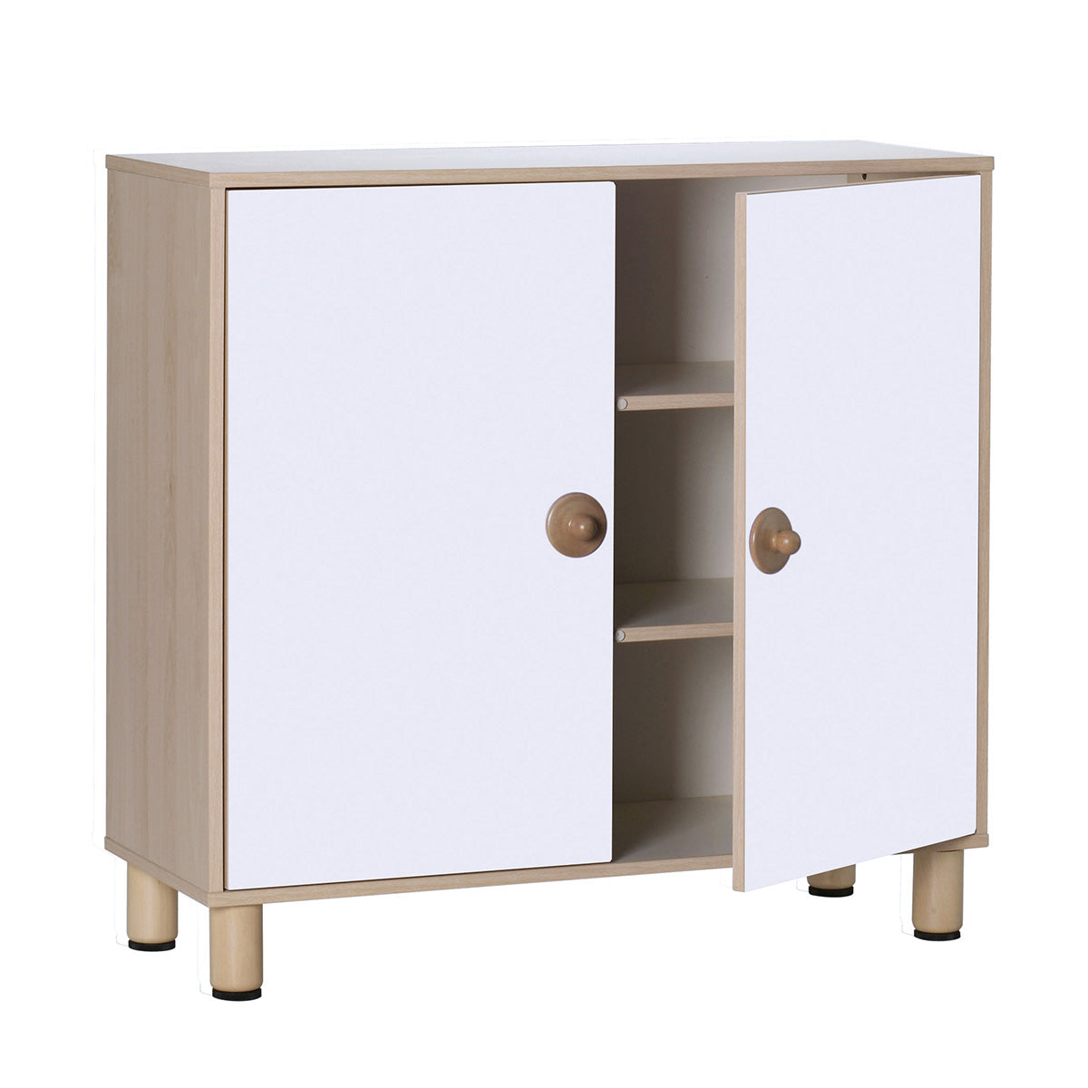Armoire à 3 niveaux 105 cm avec portes