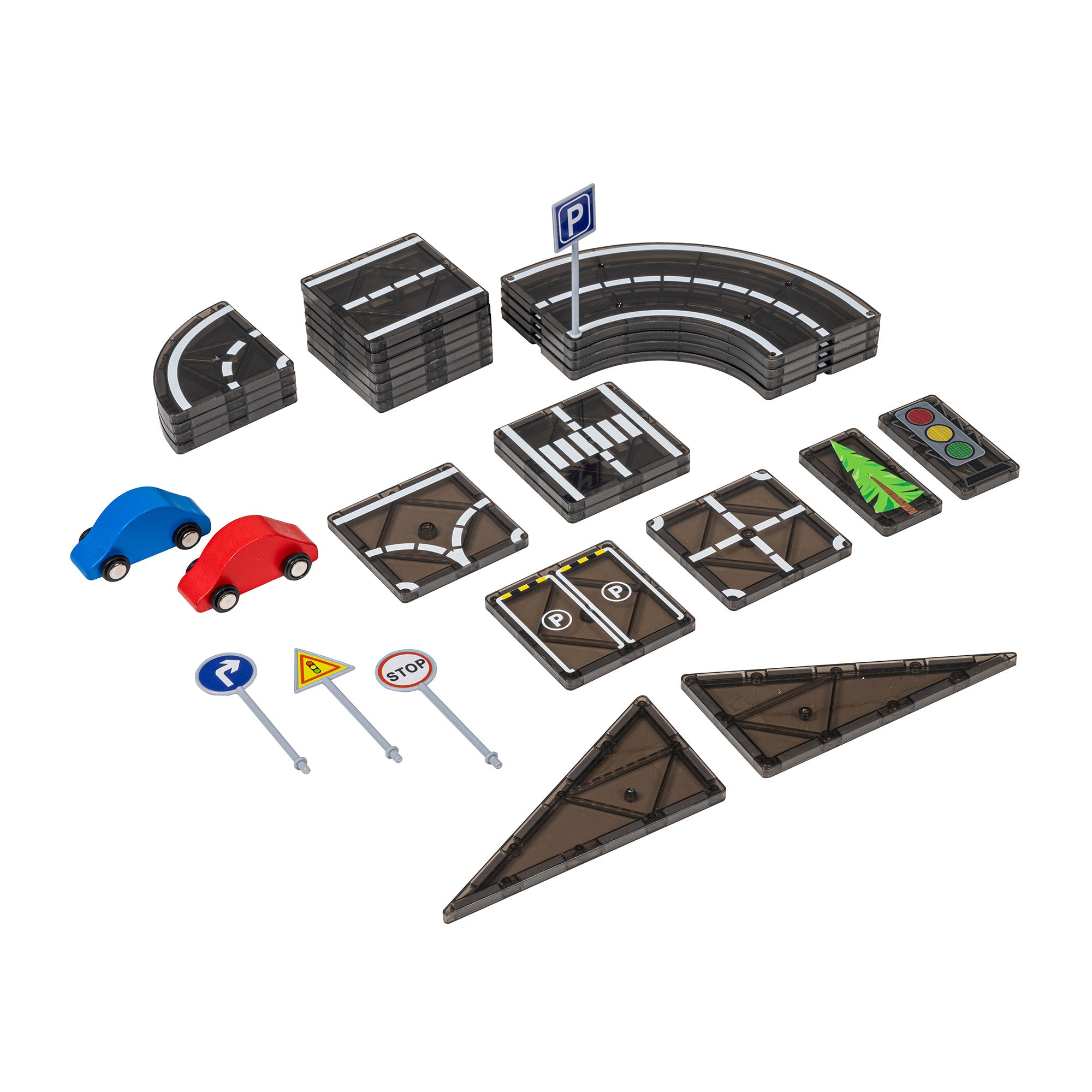 MagGenius - Blocs de construction magnétiques Circuit de course x30