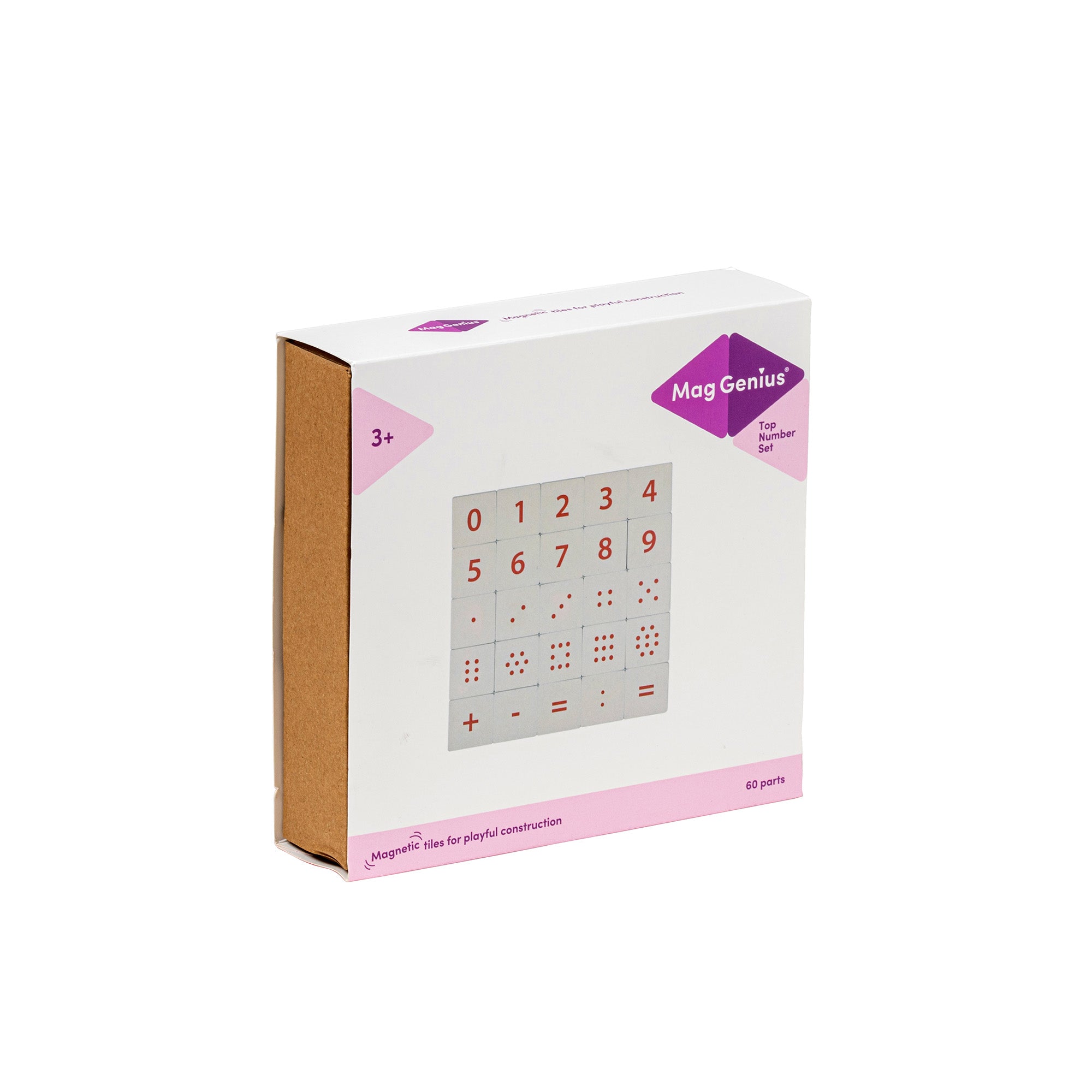 MagGenius - Blocs de construction magnétiques Chiffres x60