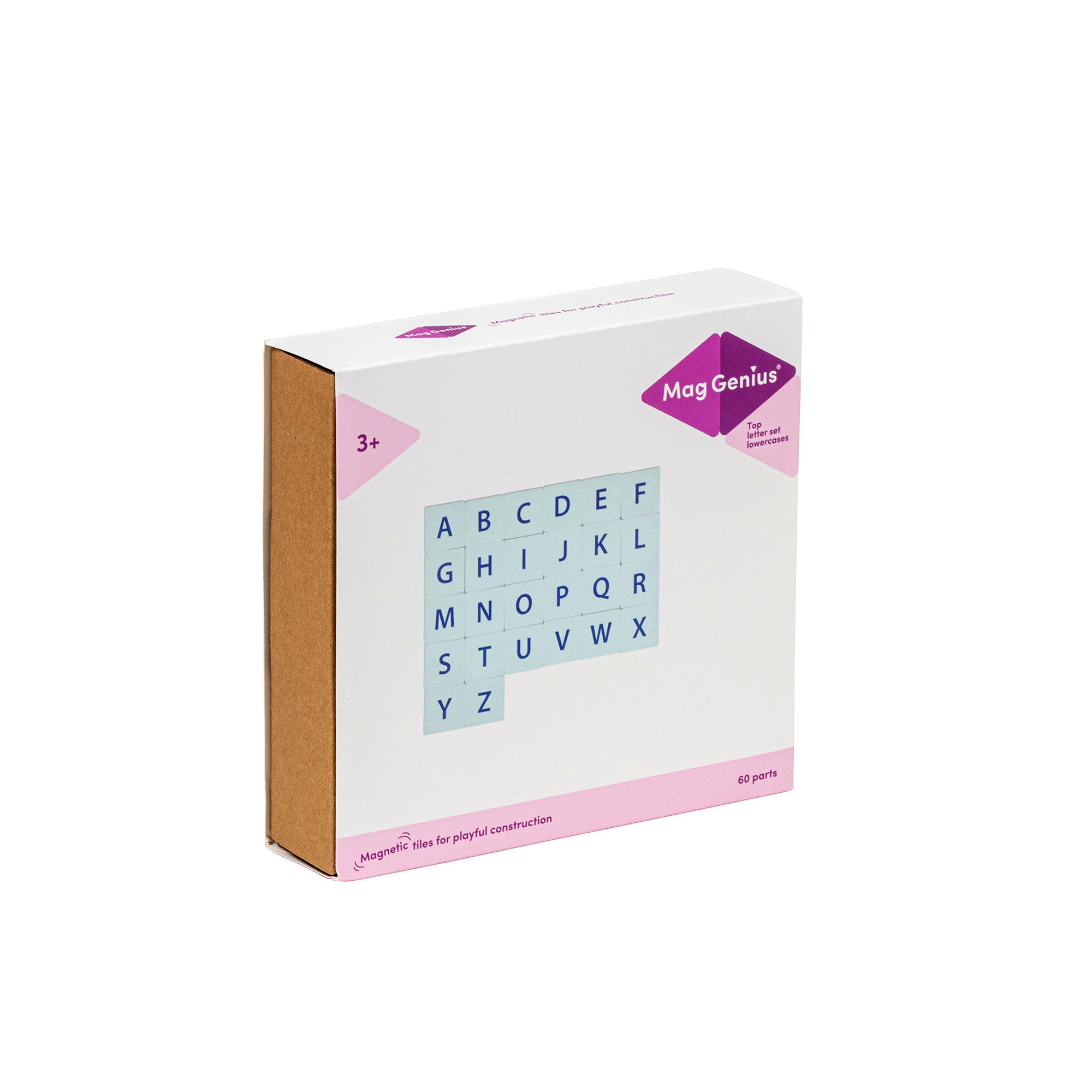 MagGenius - Blocs de construction magnétiques lettres majuscules x60