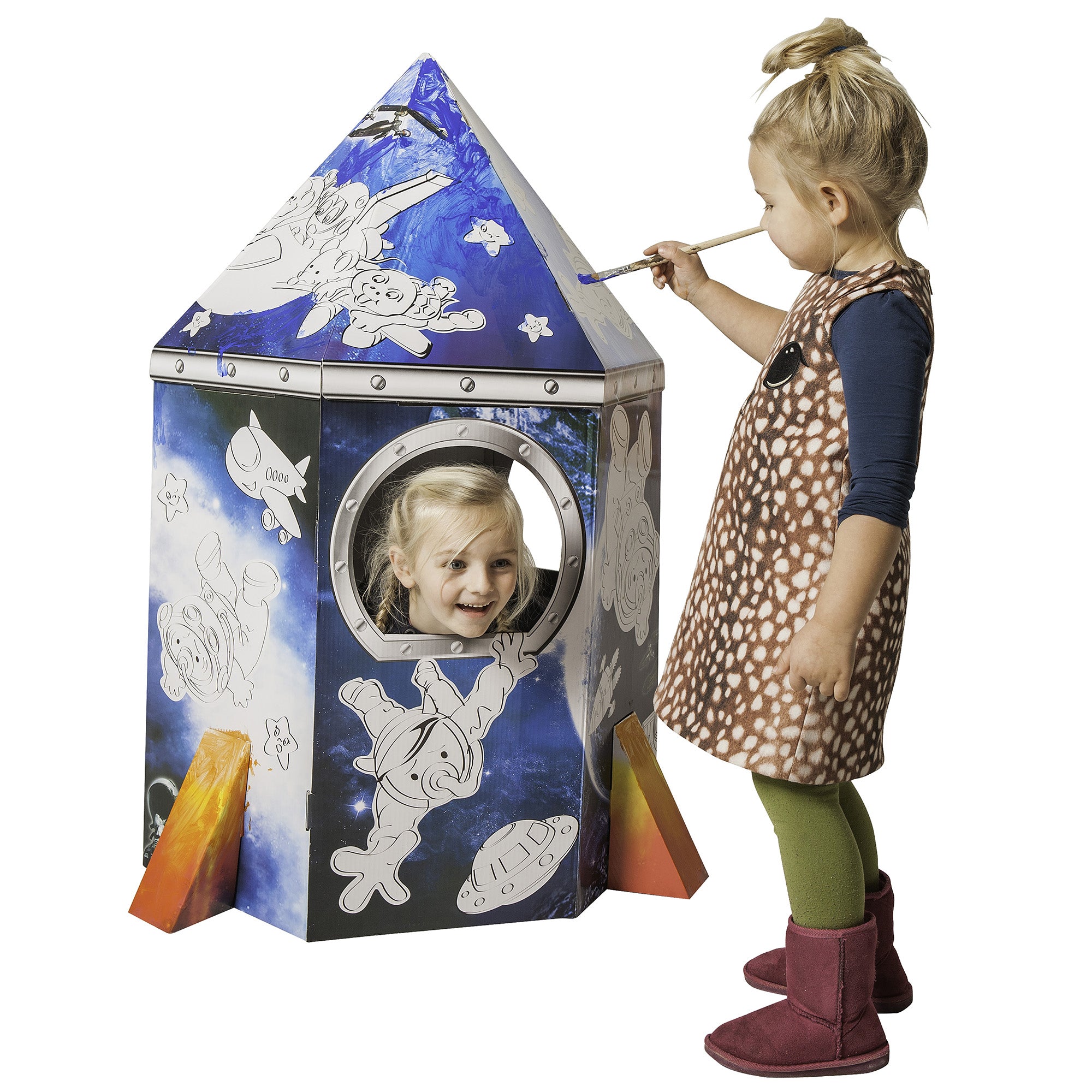 Maison fusée à peindre